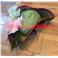 Chapeau Tricorne Pompadour adulte en paille