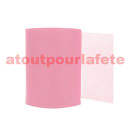 Tulle Rose 8cm pour décoration voiture (rouleau de 20m)