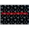 Tissu noir meli melo Triskells et hermines