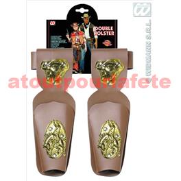 Holster double Pistolet avec ceinture Holster double Pistolet avec ceinture