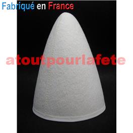 Cône de Clown Blanc bordé Cône de Clown Blanc bordé
