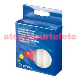 Boite de 12 Bougies pour lampions Boite de 12 Bougies pour lampions