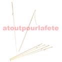 Sachet de 12 Batons porte lampion + attache métal